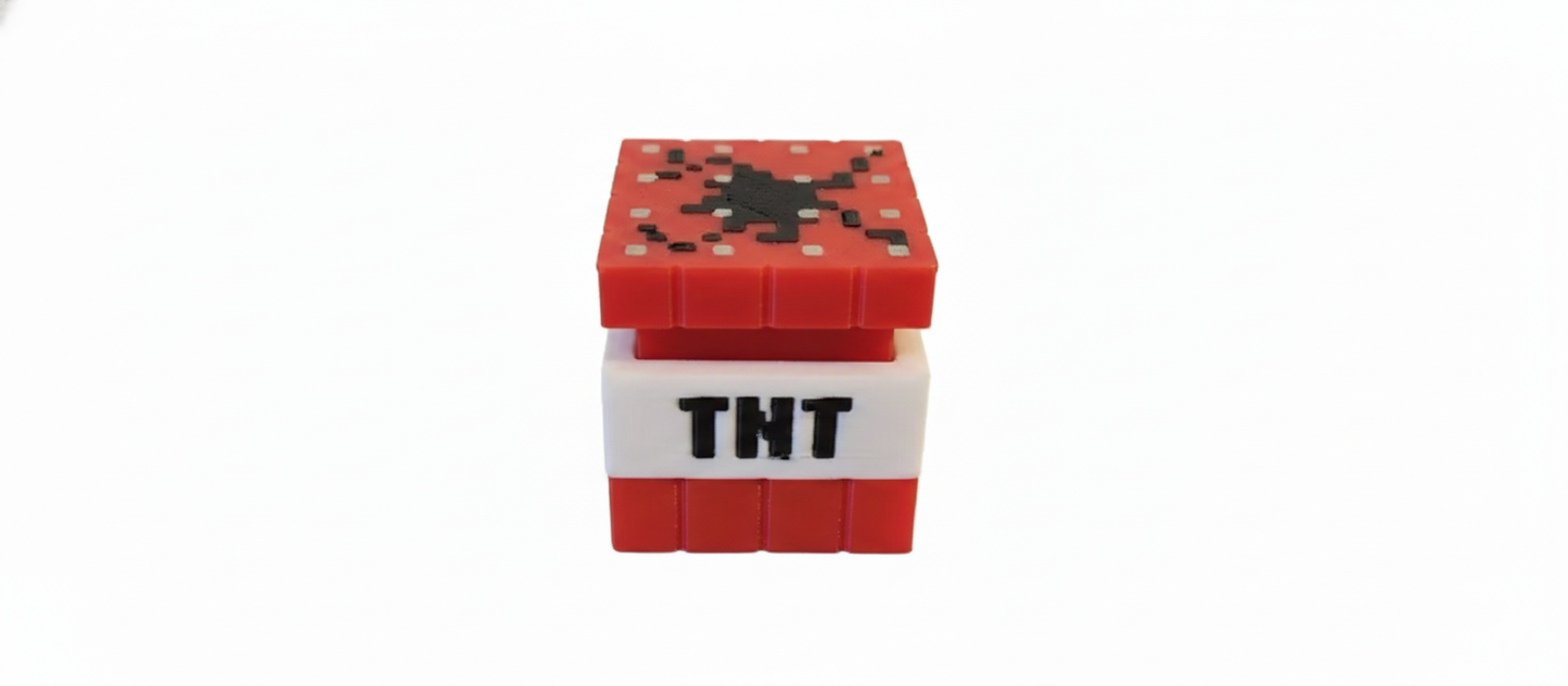 Minecraft TNT Switch'li Anahtarlık